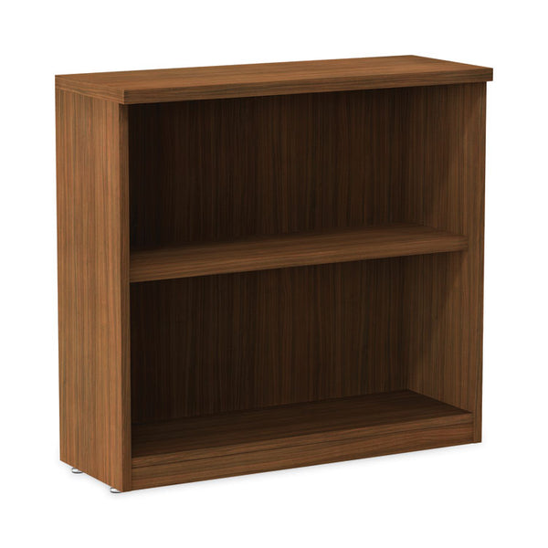 Alera® Alera Valencia Series Bookcase,Two-Shelf, 31.75w x 14d x 29.5h, Modern Walnut (ALEVA633032WA)