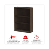 Alera® Alera Valencia Series Bookcase, Three-Shelf, 31.75w x 14d x 39.38h, Espresso (ALEVA634432ES)