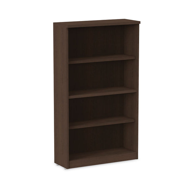 Alera® Alera Valencia Series Bookcase, Four-Shelf, 31.75w x 14d x 54.88h, Espresso (ALEVA635632ES)