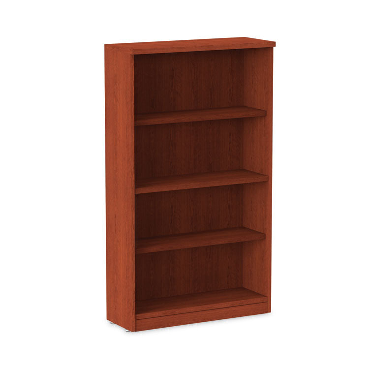 Alera® Alera Valencia Series Bookcase, Four-Shelf, 31.75w x 14d x 54.88h, Medium Cherry (ALEVA635632MC)