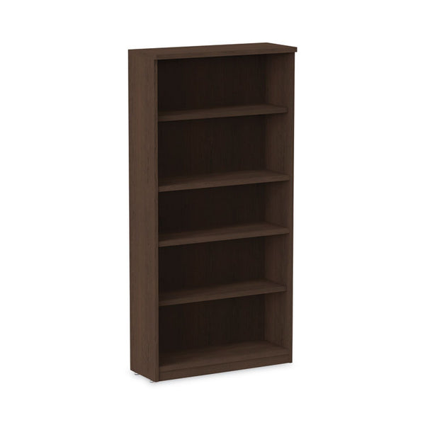 Alera® Alera Valencia Series Bookcase, Five-Shelf, 31.75w x 14d x 64.75h, Espresso (ALEVA636632ES)