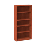 Alera® Alera Valencia Series Bookcase, Five-Shelf, 31.75w x 14d x 64.75h, Medium Cherry (ALEVA636632MC)