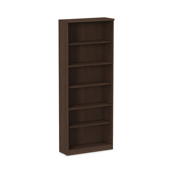 Alera® Alera Valencia Series Bookcase, Six-Shelf, 31.75w x 14d x 80.25h, Espresso (ALEVA638232ES)