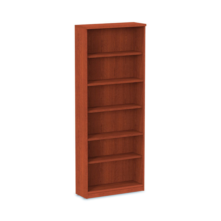 Alera® Alera Valencia Series Bookcase, Six-Shelf, 31.75w x 14d x 80.25h, Medium Cherry (ALEVA638232MC)