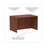 Alera® Alera Valencia Series Straight Front Desk Shell, 47.25" x 29.5" x 29.63", Medium Cherry (ALEVA214830MC)