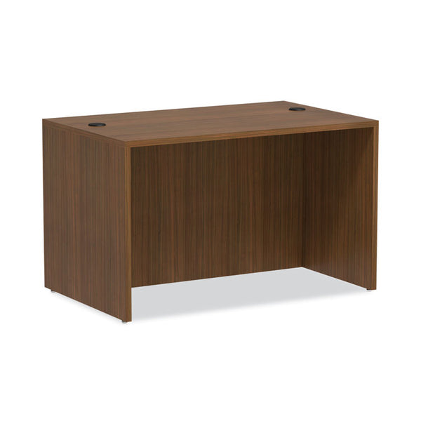 Alera® Alera Valencia Series Straight Front Desk Shell, 47.25" x 29.5" x 29.63", Modern Walnut (ALEVA214830WA)