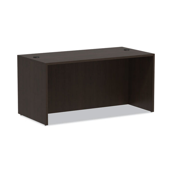 Alera® Alera Valencia Series Straight Front Desk Shell, 59.13" x 29.5" x 29.63", Espresso (ALEVA216030ES)