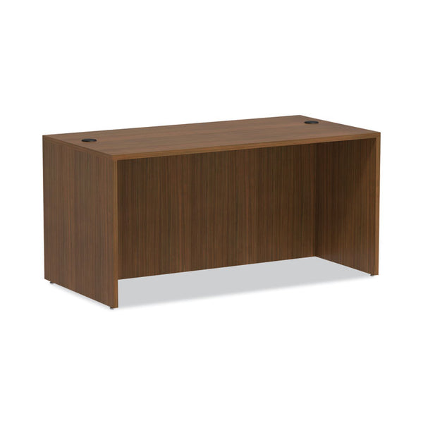 Alera® Alera Valencia Series Straight Front Desk Shell, 59.13" x 29.5" x 29.63", Modern Walnut (ALEVA216030WA)