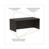 Alera® Alera Valencia Series Straight Front Desk Shell, 71" x 35.5" x 29.63", Espresso (ALEVA217236ES) Each