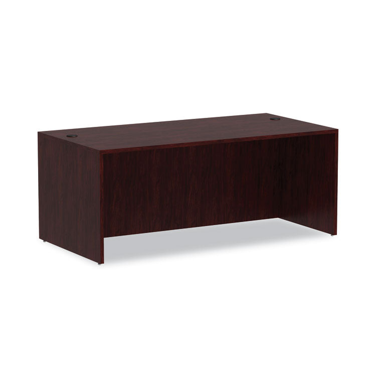 Alera® Alera Valencia Series Straight Front Desk Shell, 71" x 35.5" x 29.63", Mahogany (ALEVA217236MY)