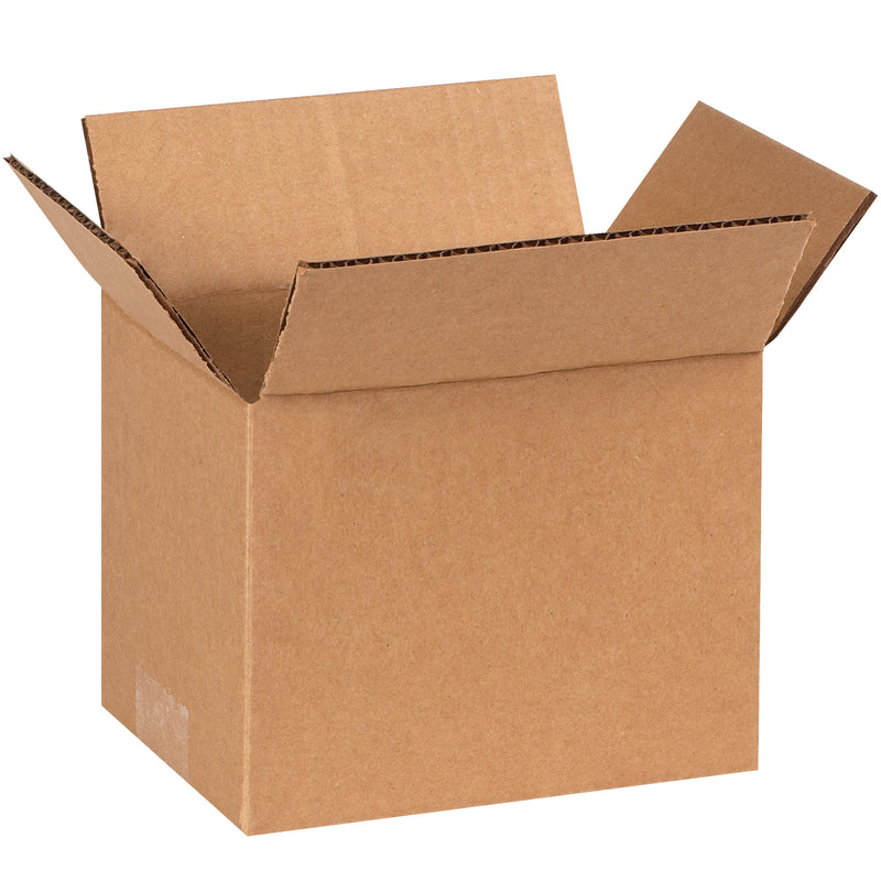 7 x 6 x 6" Corrugated Boxes, Bundle Of 25 Bundle Of 25