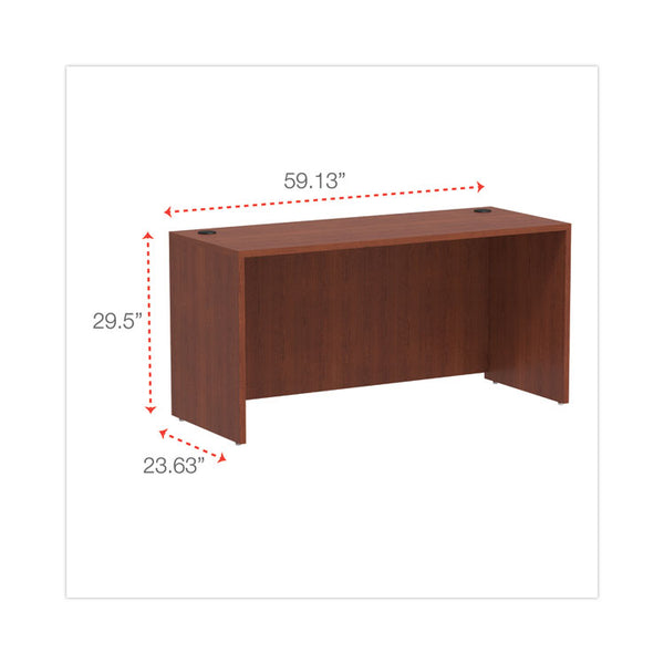 Alera® Alera Valencia Series Credenza Shell, 59.13w x 23.63d x 29.5h, Medium Cherry (ALEVA256024MC)