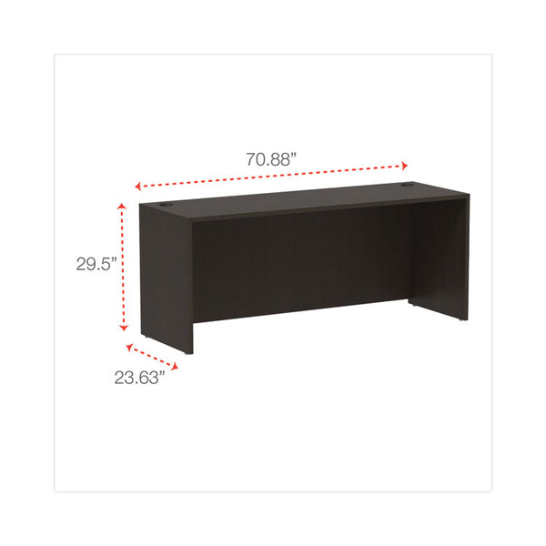 Alera® Alera Valencia Series Credenza Shell, 70.88w x 23.63d x 29.5h, Espresso (ALEVA257224ES)