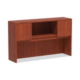 Alera® Alera Valencia Series Hutch with Doors, 4 Compartments, 58.88w x 15d x 35.38h, Medium Cherry (ALEVA286015MC)