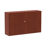 Alera® Alera Valencia Series Hutch with Doors, 4 Compartments, 58.88w x 15d x 35.38h, Medium Cherry (ALEVA286015MC)