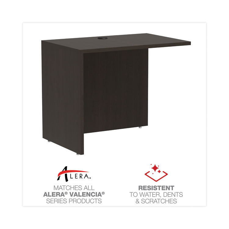 Alera® Alera Valencia Series Reversible Return/Bridge Shell, 35w x 23.63d x 29.5h, Espresso (ALEVA353624ES)