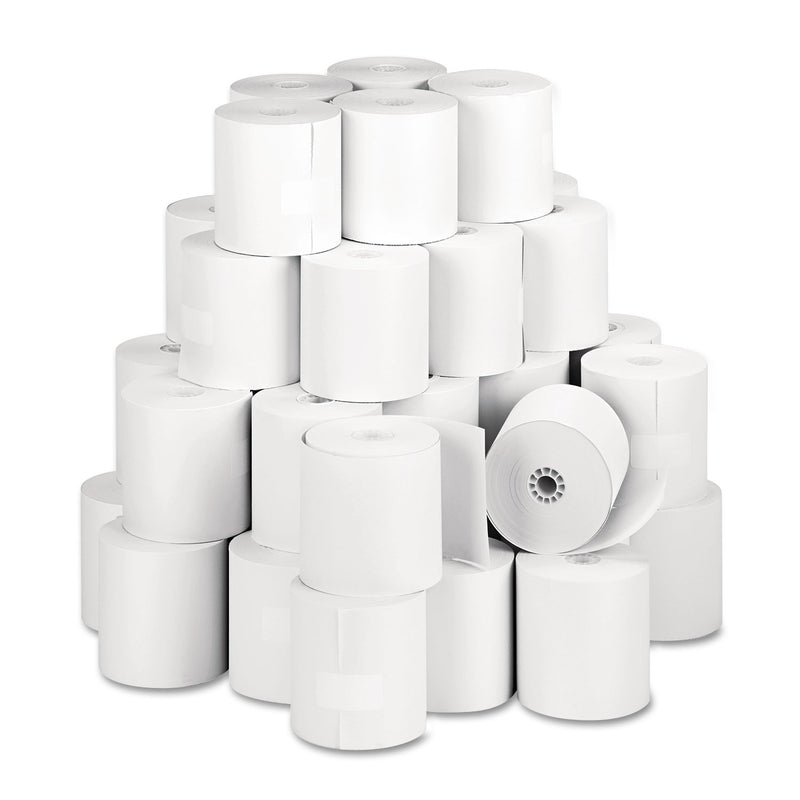 Direct Thermal Printing Thermal Paper Rolls, 3.13" x 273 ft, White, 50/Carton (ICX90780566) Case of 50