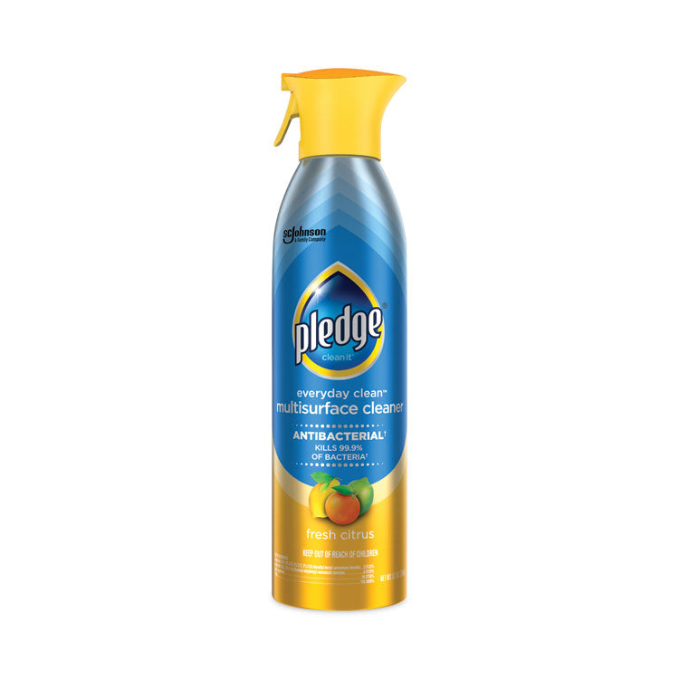 Pledge® Multi Surface Antibacterial Everyday Cleaner, 9.7 oz Aerosol Spray (SJN336276EA)