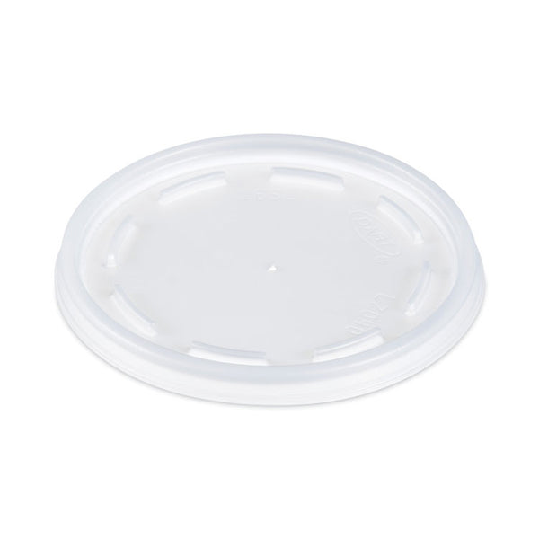 Dart® Plastic Lids, Fits 12 oz to 24 oz Foam Cups, Vented, Translucent, 100/Pack, 10 Packs/Carton (DCC16JL)