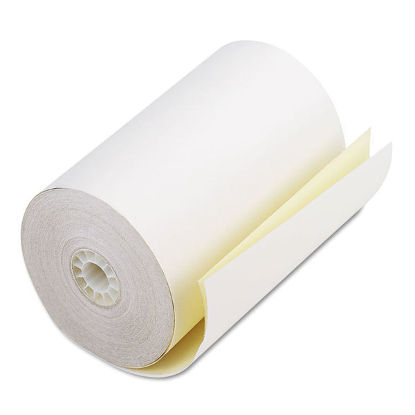 Iconex™ Impact Printing Carbonless Paper Rolls, 4.5" x 90 ft, White/Canary, 24/Carton (ICX90770469)