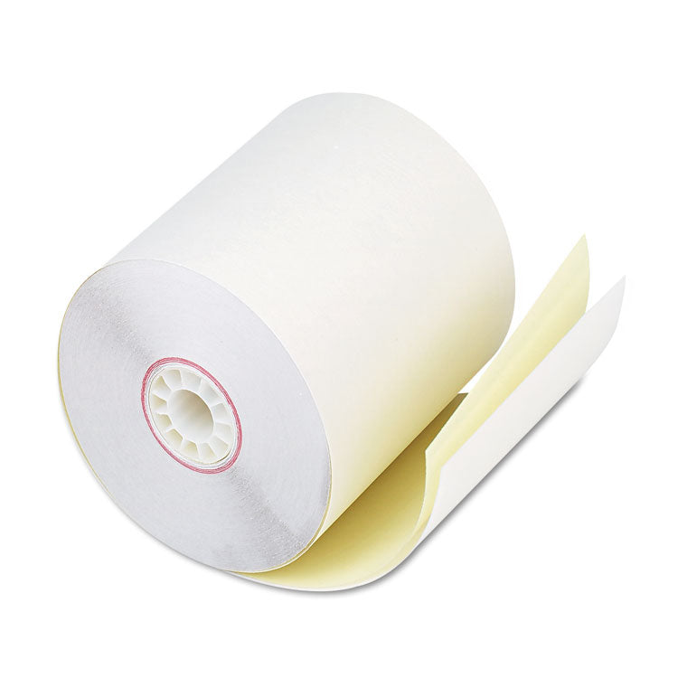 Iconex™ Impact Printing Carbonless Paper Rolls, 2.75" x 90 ft, White/Canary, 50/Carton (ICX90770459)