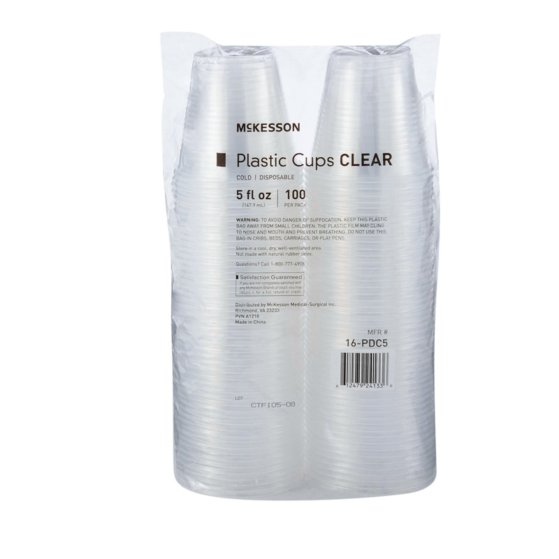McKesson Drinking Cup 5 oz. Clear Polypropylene Disposable (1127769_CS) 2000/CS