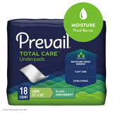 Prevail® Total Care™ Disposable Underpad 23 X 36 Inch Fluff Light Absorbency (572725_CS) 72/CS