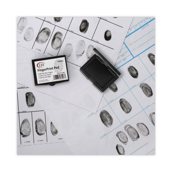LEE Inkless Fingerprint Pad, 2.25" x 1.75", Black (LEE03027)