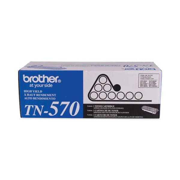 Brother TN570 High-Yield Toner, 6,700 Page-Yield, Black (BRTTN570)