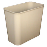Impact® Soft-Sided Plastic 27 Quart Wastebasket, Fire Resistant, Beige, 6/Case (IMP7695-15) Case of 6