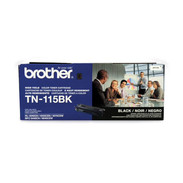 Brother TN115BK High-Yield Toner, 5000 Page-Yield, Black (BRTTN115BK)