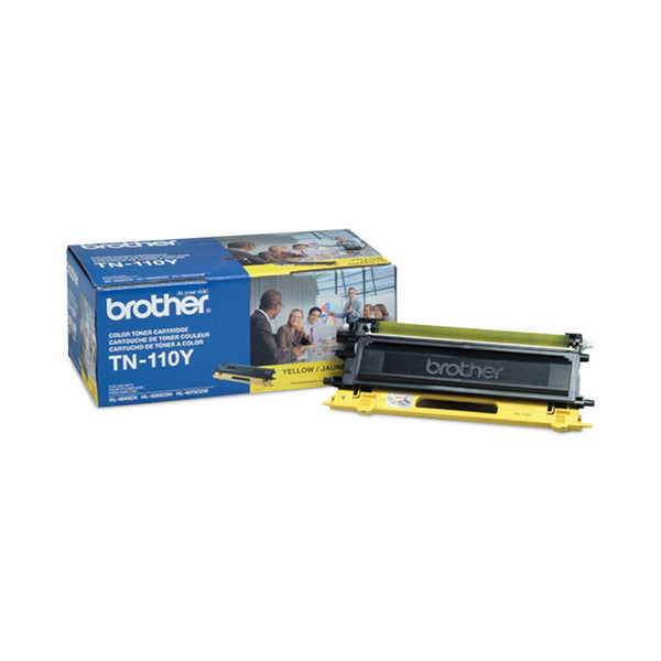 Brother TN110Y Toner, 1,500 Page-Yield, Yellow (BRTTN110Y)