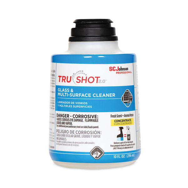 SC Johnson Professional® TruShot 2.0 Glass and Multisurface Cleaner, Clean Fresh Scent, 10 oz Cartridge, 4/Carton (SJN315272)