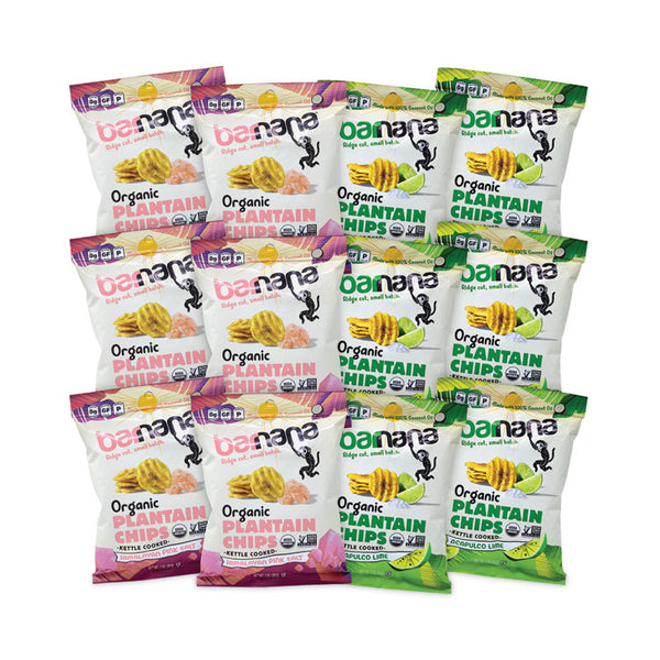 Barnana® Plantain Chip Variety Pack, 2 oz Bag, 12/Pack, Ships in 1-3 Business Days (GRR60000227) Each