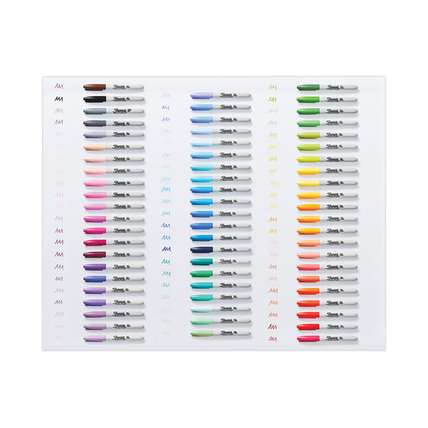 Sharpie® Fine Tip Permanent Marker, Fine Bullet Tip, Assorted Colors, 65/Pack (SAN2136724)