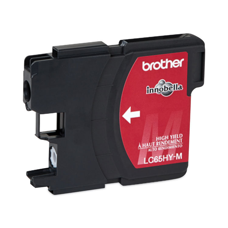 Brother LC65HYM Innobella High-Yield Ink, 750 Page-Yield, Magenta (BRTLC65HYM) Each