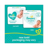 Pampers® Sensitive Baby Wipes, 1-Ply, 6.8 x 7, Unscented, White, 56/Pack, 8 Packs/Carton (PGC87076)