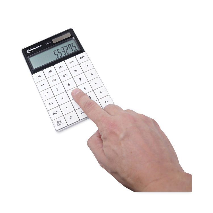 Innovera® 15973 Large Button Calculator, 12-Digit LCD (IVR15973) Each