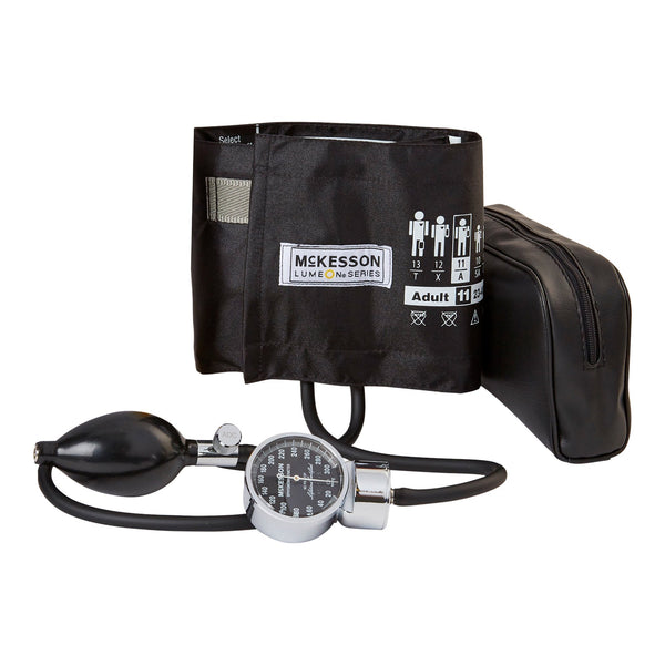McKesson LUMEON™ Aneroid Sphygmomanometer Unit Adult Cuff Nylon Cuff 23 - 40 cm Pocket Aneroid (803183_BX) 1/BX