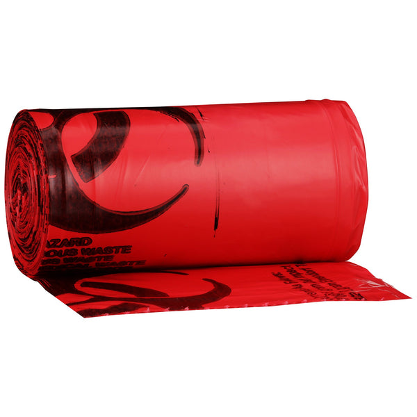 McKesson Biohazard Waste Bag Biohazard Symbol / Infectious Waste 10 to 15 gal. Red 24 X 32 Inch (233155_CS) 250/CS
