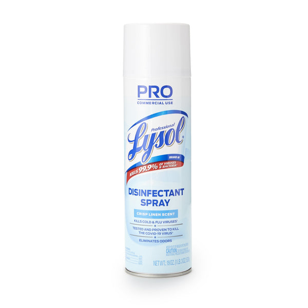 Professional Lysol® Surface Disinfectant Alcohol Based Aerosol Spray Liquid 19 oz. Can Crisp Linen Scent NonSterile (639579_CS) 12/CS