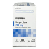 McKesson Pain Relief 200 mg Strength Ibuprofen Unit Dose Tablet 200 per Box (1111735_BX) 200/BX