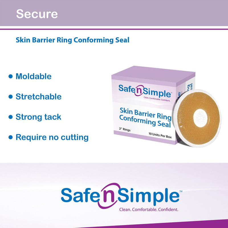 Safe n Simple™ Skin Barrier Ring Safe n Simple™ (825883_BX) 10/BX