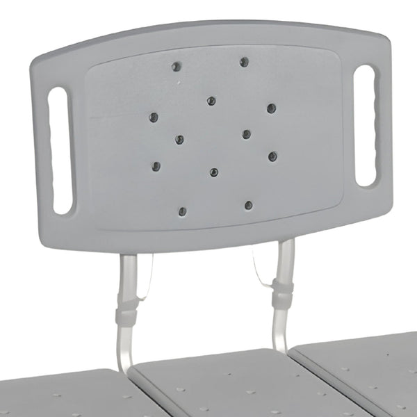 McKesson Knocked Down Bariatric Bath Transfer Bench Arm Rail 18-1/4 to 23-1/4 Inch Seat Height 500 lbs. Weight Capacity (1128903_EA) 1/EA