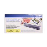 Brother TN210Y Toner, 1,400 Page-Yield, Yellow (BRTTN210Y)