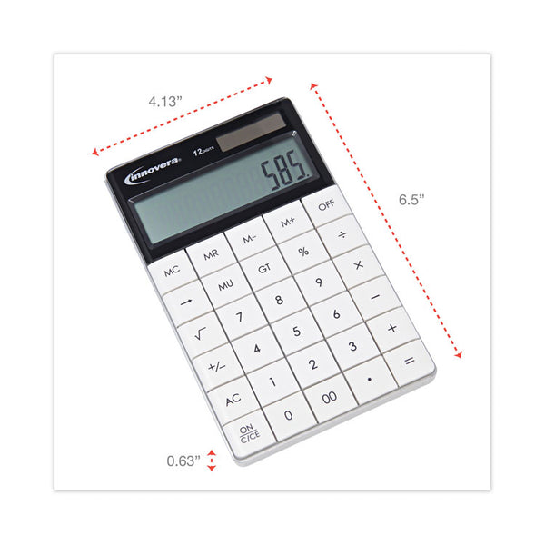Innovera® 15973 Large Button Calculator, 12-Digit LCD (IVR15973)