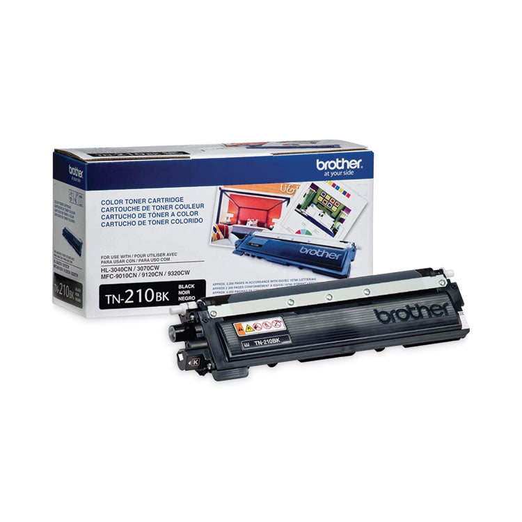 Brother TN210BK Toner, 2,200 Page-Yield, Black (BRTTN210BK)