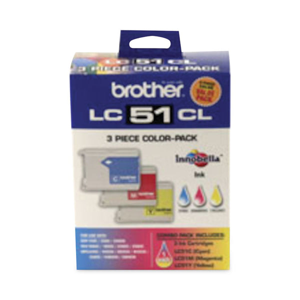 Brother LC513PKS Innobella Ink, 400 Page-Yield, Cyan/Magenta/Yellow (BRTLC513PKS)