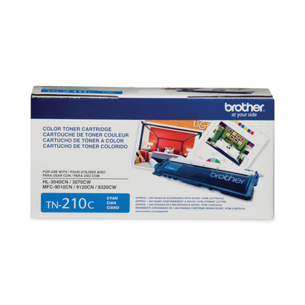 Brother TN210C Toner, 1,400 Page-Yield, Cyan (BRTTN210C)