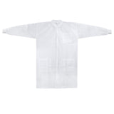 McKesson Lab Coat White Small / Medium Knee Length Spunbond Polypropylene Disposable (1207906_BG) 10/BG